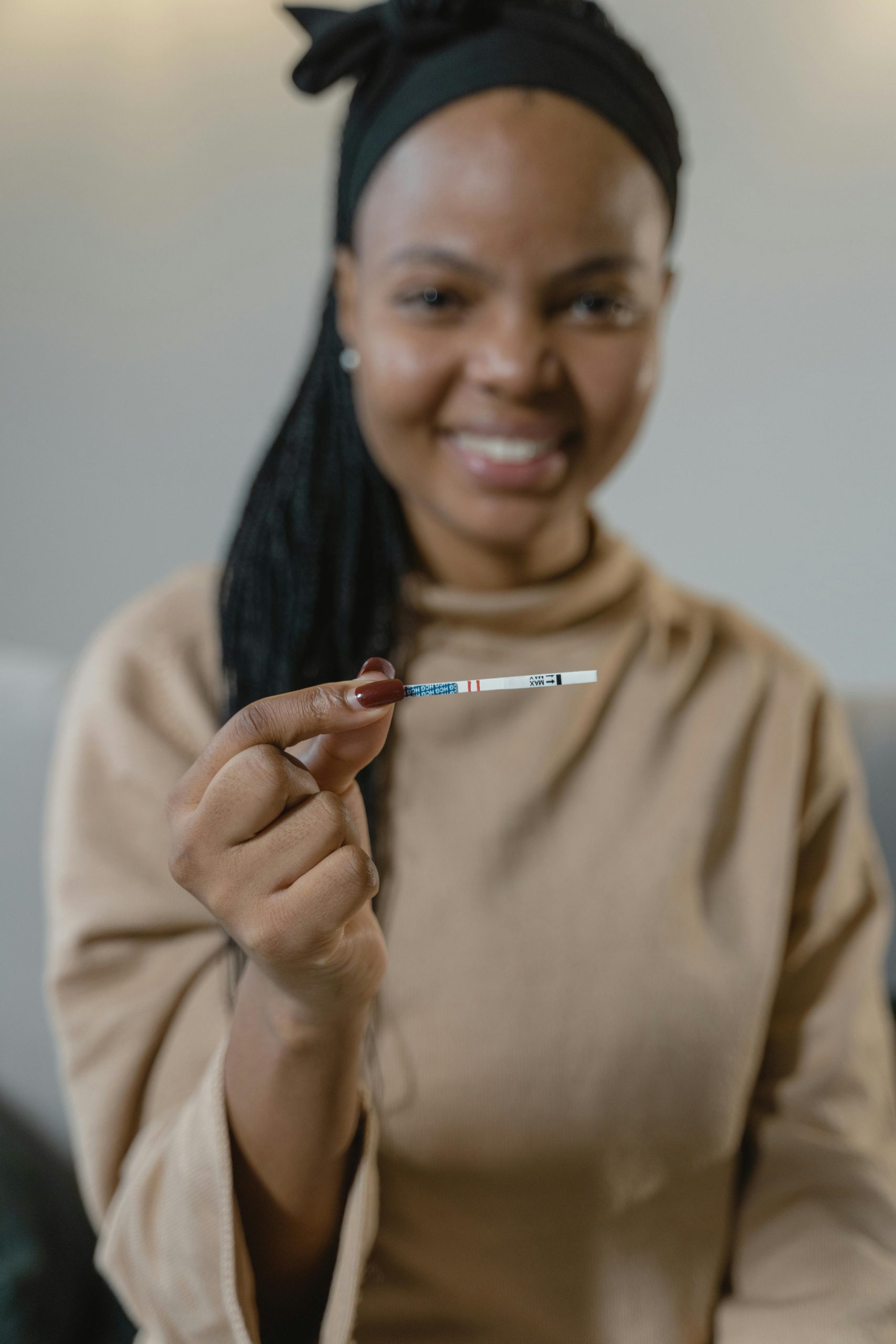A positive pregnancy test.